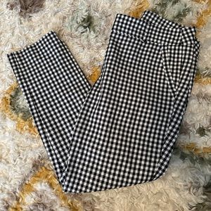 Loft Outlet Black and White Checkered Dress Pants
